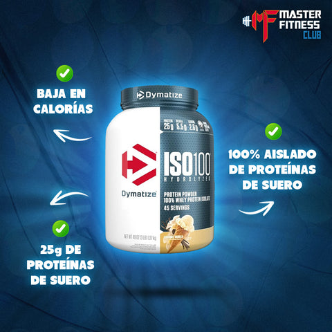 Proteína Dymatize ISO 100 3Lb Hidrolizada
