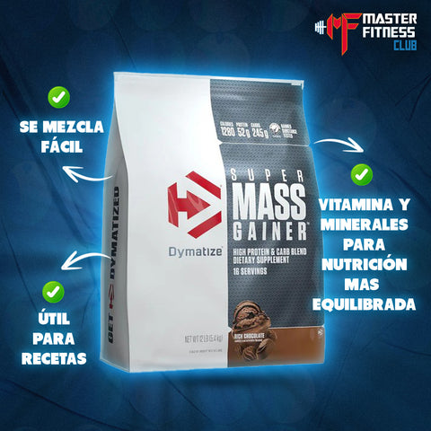 Super Mass Gainer 12Lb Dymatize Ganador de Peso