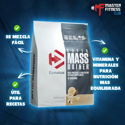 Super Mass Gainer 12Lb Dymatize Ganador de Peso